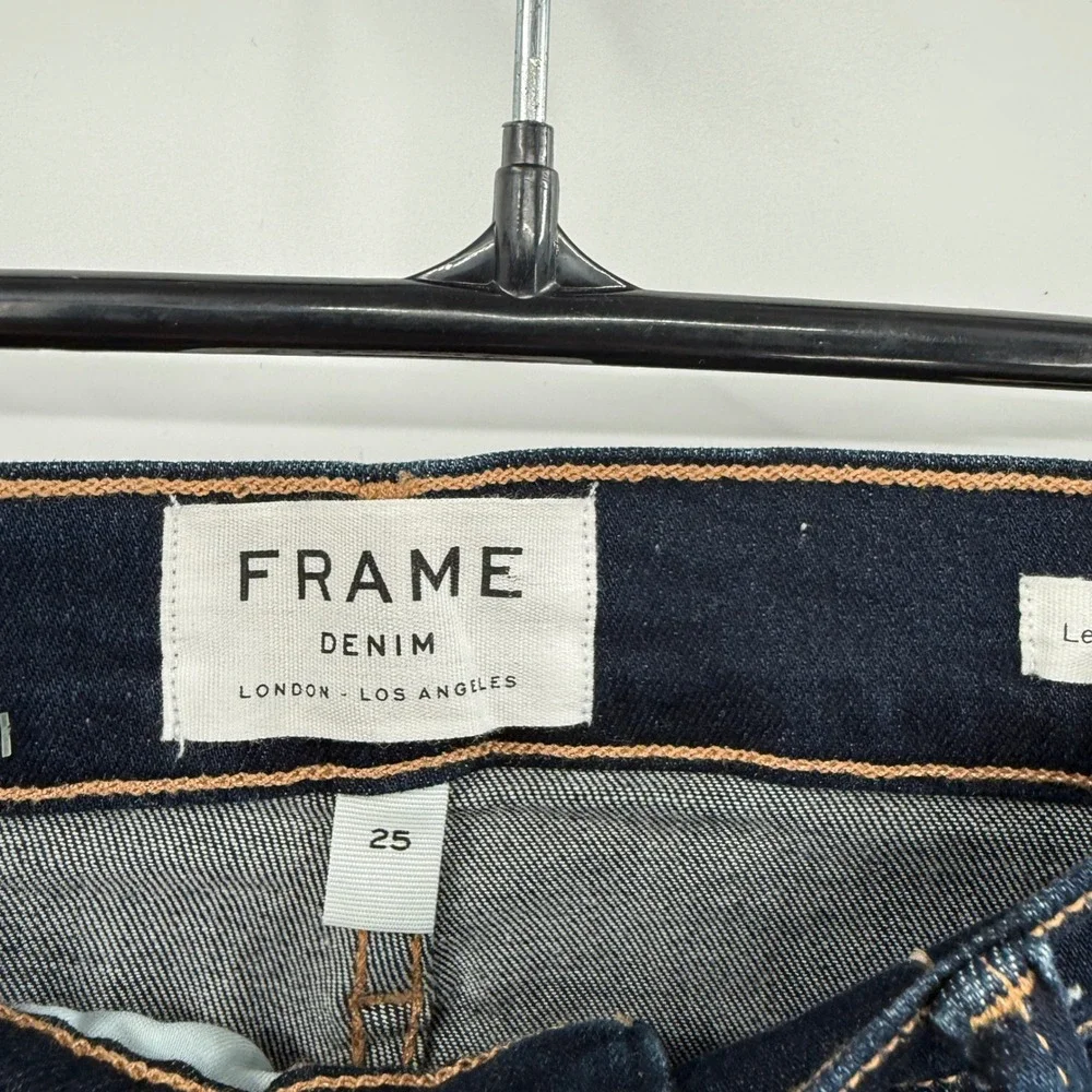 FRAME Denim Le‎ Sylvie Slender Straight Leg Jeans Size 25 Dark Wash Women's